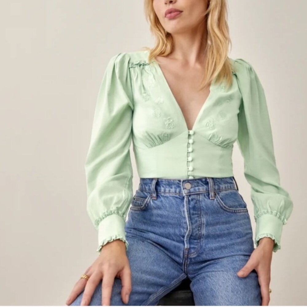 [SOLD] Reformation Lawrence blouse